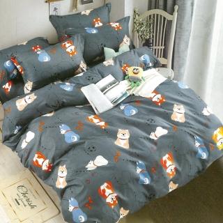 【Victoria】柔絲絨雙人抗菌床罩四件組(小熊)