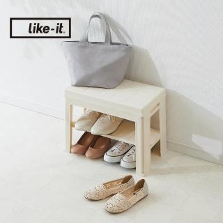 【日本like-it】日式玄關穿鞋收納椅