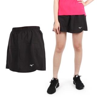 【MIZUNO 美津濃】女羽球褲裙-羽毛球 美津濃 黑白(72TB8C0109)