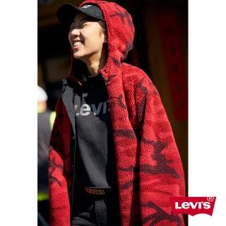 【LEVIS】男女同款 雙面穿風衣外套 / 內裡紅迷彩 / 背部LOGO / CNY限量系列