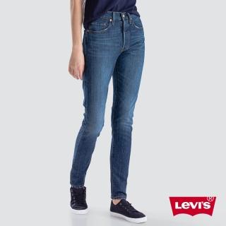 【LEVIS】女款 501 Skinny 高腰排釦牛仔長褲 / 彈性布料(Levis 原創牛仔褲)