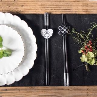 【TALES 神話言】吉祥如意‧筷架組‧銀-商務隨手禮最佳首選(文創 禮品 禮物 收藏)