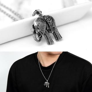 【玖飾時尚】鋼製泰風立體幸運大象(鋼鍊)