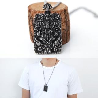 【玖飾時尚】四面佛雕刻項鍊(佛牌)