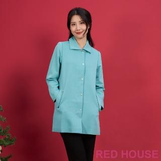 【RED HOUSE 蕾赫斯】袖口蝴蝶結西裝外套(綠色)