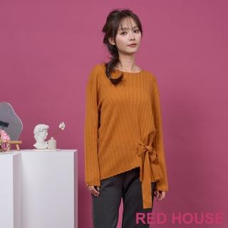 【RED HOUSE 蕾赫斯】毛絨絨針織外套(黑色)