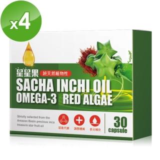 【星星果】Omega-3之王星星果油活力組*4(30顆/盒*4)