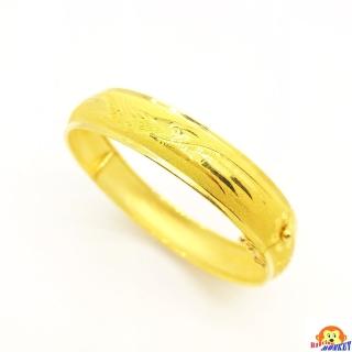 【D.M.】龍鳳和鳴黃金手鐲