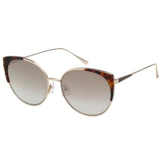 【VEDI VERO】小貓眼 太陽眼鏡(金配琥珀)