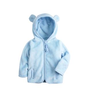【Baby童衣】任選 baby外套 小熊造型絨毛外套 82062(天空藍)