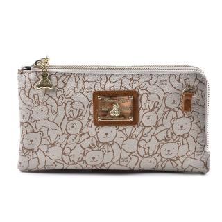 【kuma heya 美國熊】kuma heya -線條熊輕時尚多隔層斜背小包(kumaheya)