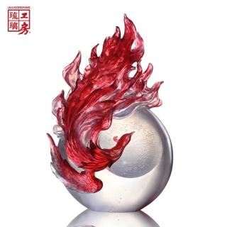 【琉璃工房】朱雀翔舞 南鳳凰(適合 收藏 生日 榮昇 開業誌慶 企業贈禮)