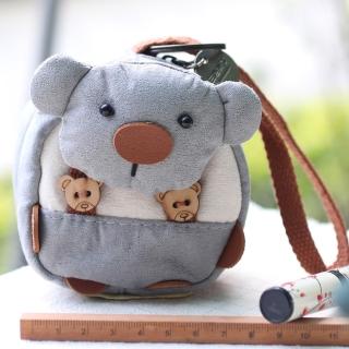 【輕靈之森】森林系立體零錢包、化妝包?無尾熊(多功能包)