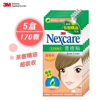 【3M】荳痘貼滅菌茶樹精油34顆x5入(綜合型 EA034)