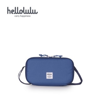 【hellolulu】SHANNON 收納 側背包(煙燻藍)