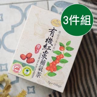 【曼寧】有機紅棗補氣茶3盒組(5gx12入/盒)