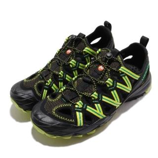 【MERRELL】兩棲鞋 Choprock Shandal 男鞋 水陸兩用 快速綁帶 耐磨黃金大底 輕量 黑 綠(ML50355)