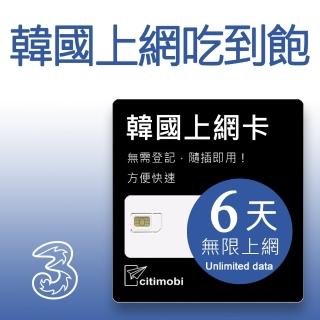 【citimobi】韓國上網卡 - 6天吃到飽(可熱點分享)