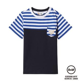 【STEIFF】熊熊條紋T恤衫(長袖上衣)