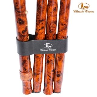 【Classic Canes】摺疊手杖扣環(4833P-咖啡壓印Logo)