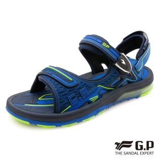 【G.P】超緩震氣墊磁扣兩用涼拖鞋G9272M-藍色(SIZE:39-44 共二色)
