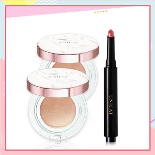 【UNICAT變臉貓】母親節限量 光彩保濕氣墊粉餅 X2入(贈 小蒼蘭香水防曬噴霧SPF50+PA)