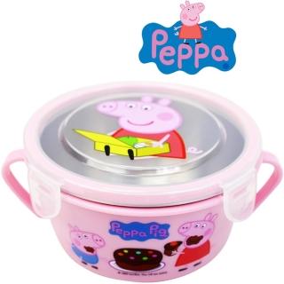 【Peppa Pig 粉紅豬】不?鋼雙耳碗450mlx1入/兒童碗 /隔熱碗/便當盒/保鮮盒