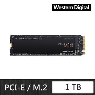 【WD 威騰】黑標 SN750 1TB M.2 2280 PCIe Gen NVMe 固態硬碟(WDS100T3X0C)