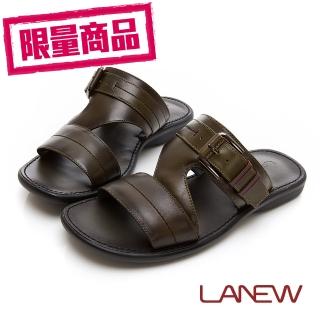 【La new】PU氣墊 小牛皮拖鞋(男60250736)