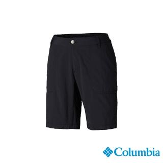 【Columbia 哥倫比亞】女款-防曬UUPF50快排短褲-黑色(UAR26670BK / 機能褲.防曬.快排)