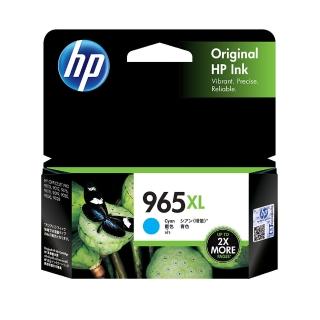 【HP 惠普】HP 965XL 高列印量 青色 墨水匣(3JA81AA)