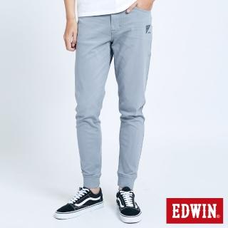 【EDWIN】JERSEYS EFS 棉感束口迦績褲-男款(灰色)