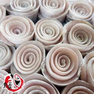 【魚博士-魚霸】野生現撈白帶魚清肉捲花300g(6盒入)