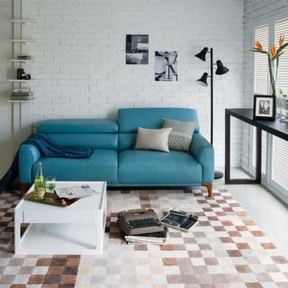 【山德力】ESPRIT home 穹熙 200X300CM(長形地毯 棕色 方格 德國品牌 客廳 書房 餐廳 起居室)