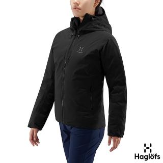 【Haglofs】女 Leva Down PF 防潑水 保暖 羽絨外套(黑色)