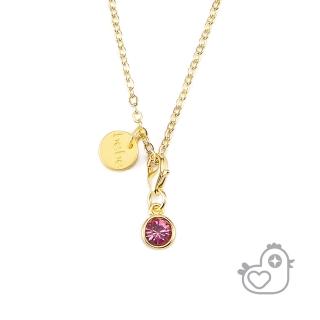 【彩糖鑽工坊】彩糖貝貝 粉紅水晶項鍊(親子 閨蜜 繽紛系列)