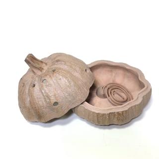 【創藝工坊】南瓜香爐 贈香插(陶藝作品 南瓜 全手工 香爐 品茗生活陶)