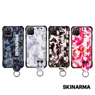【Skinarma】日本潮牌 iPhone 11 Pro Max Camo迷彩設計腕帶 支架手機防摔保護殼(iPhone 11 Pro Max 6.5吋)