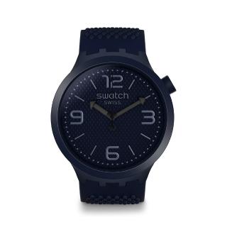 【SWATCH】Big Bold 系列手錶 BBNAVY 午夜藍(47mm)