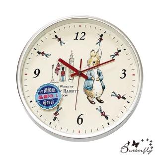 【BUTTERFLY】原廠授權比得兔Peter Rabbit彼得兔-比得兔英倫風時鐘