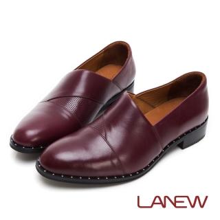 【La new】SO Lite 彈力減壓 紳士風格 低跟樂福鞋 懶人鞋(女50250441)