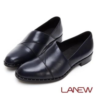 【La new】SO Lite 彈力減壓 紳士風格 低跟樂福鞋 懶人鞋(女70250441)