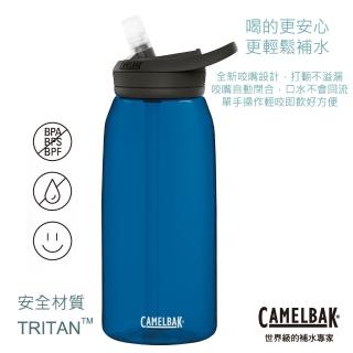 【CAMELBAK】1000ml eddy+多水吸管水瓶  牛津藍(CB1644401001)