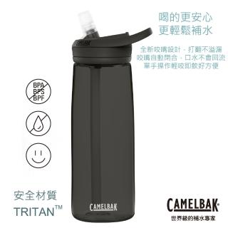 【CAMELBAK】750ml eddy+多水吸管水瓶  濃黑(CB1643001075)