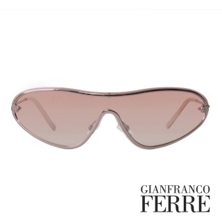 【Gianfranco Ferre】義大利時尚造型邊框太陽眼鏡(玫瑰金-GF571-05)
