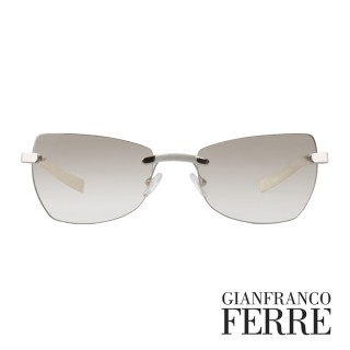 【Gianfranco Ferre】義大利漸層簡約造型太陽眼鏡(透白-GF553-02)