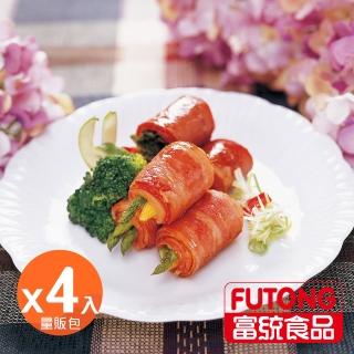 【富統食品/量販包】嚴選五花培根B-4入組(1KG/約35片)