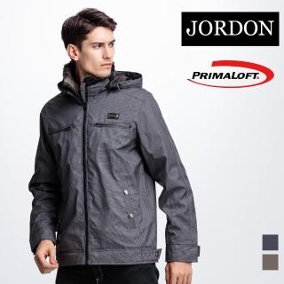 【JORDON 橋登】時尚保暖PrimaLoft科技棉外套(801 黑色)
