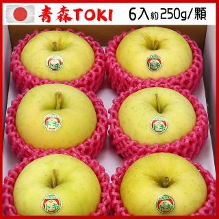 【愛蜜果】日本青森Toki水蜜桃蘋果6顆禮盒(約1.5公斤/盒)