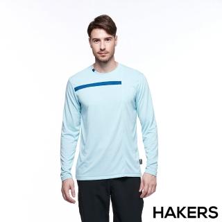 【HAKERS 哈克士】男 羊毛保暖排汗衣(冰綠色)